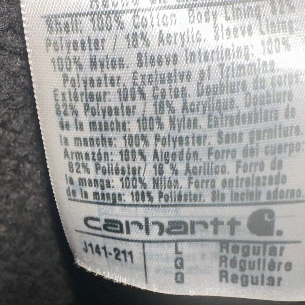 Vintage Carhartt J141 Sandstone Sherpa-Lined Sierra Jacket Size L - Picture 9 of 9